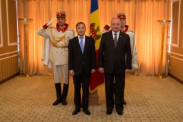 Președintele Republicii Moldova a primit scrisorile de acreditare  ale Ambasadorilor Republicii Austria, Republicii Coreea și României 