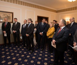  Speech delivered by President Nicolae Timofti at the farewell meeting with the representatives of  Diplomatic Corps 