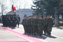 Moldovan president attends ceremony of detaching new National Army contingent to KFOR mission