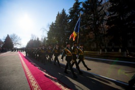 Moldovan president attends ceremony of detaching new National Army contingent to KFOR mission