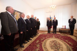 Moldovan president receives distinction awarded by Romanian state