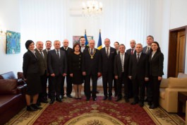 Moldovan president receives distinction awarded by Romanian state