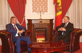 Igor Dodon s-a întîlnit cu Dmitri Rogozin