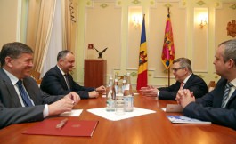 Președintele Republicii  Moldova, Igor Dodon, a avut o întrevedere cu Șeful Delegației Uniunii Europene în Republica Moldova