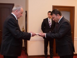 Președintele Nicolae Timofti a primit scrisorile de acreditare din partea ambasadorului Turkmenistanului