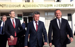 Igor Dodon şi Vadim Krasnoselski au avut o întrevedere de lucru la Bender