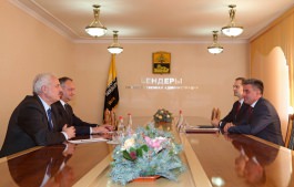 President Igor Dodon and Transnistrian region leader Vadim Krasnoselsky had a working meeting in Bender today