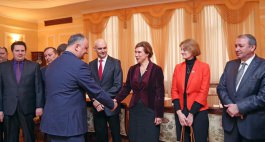 Președintele Republicii Moldova, Igor Dodon, s-a întîlnit cu ambasadorii statelor membre ale Uniunii Europene, acreditați în Republica Moldova