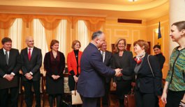 Președintele Republicii Moldova, Igor Dodon, s-a întîlnit cu ambasadorii statelor membre ale Uniunii Europene, acreditați în Republica Moldova