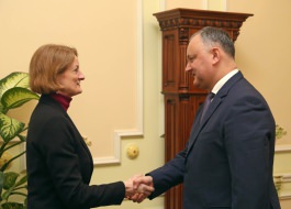 Igor Dodon s-a întîlnit cu Ambasadorul Regatului Unit al Marii Britanii şi Irlandei de Nord, Lucy Joyce