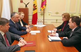 Igor Dodon s-a întîlnit cu Ambasadorul Regatului Unit al Marii Britanii şi Irlandei de Nord, Lucy Joyce