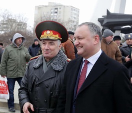 Președintele Igor Dodon a participat la ceremonia dedicată aniversării a 28-a de la retragerea trupelor sovietice din Afganistan