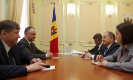 Moldovan president meets Turkish envoy