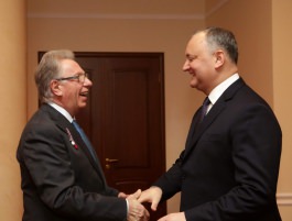 President Igor Dodon today met President of the Venice Commission Gianni Buquicchio