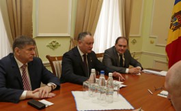 President Igor Dodon met with Russian Ambassador to Moldova Farit Muhametshin today