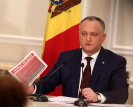 Igor Dodon a făcut un bilanț al primelor 100 de zile în calitate de președinte al Republicii Moldova.