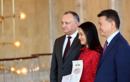 Igor Dodon a participat la ceremonia de premiere a învingătorilor la Turneul internaţional la șah rapid, ”Memorial V. Cebanenco”