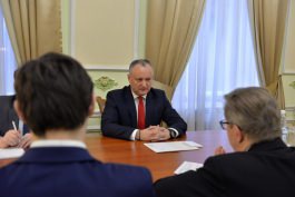 Președintele țării, Igor Dodon a avut o întrevedere cu Pirkka Tapiola, șeful Misiunii UE la Chișinău