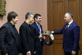 Igor Dodon, Președintele Republicii Moldova s-a întîlnit cu un grup de sportivi moldoveni