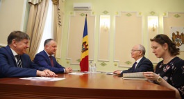 Președintele Republicii Moldova, Igor Dodon a avut o întrevedere cu Farit Muhametșin, Ambasadorul Extraordinar şi Plenipotenţiar al Federaţiei Ruse în Republica Moldova