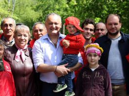 Igor Dodon, Președintele Republicii Moldova a participat la acțiunile de amenajare a teritoriului