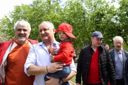 Igor Dodon, Președintele Republicii Moldova a participat la acțiunile de amenajare a teritoriului