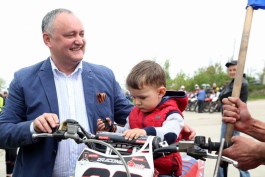 Igor Dodon a participat la deschiderea Campionatului de motocros