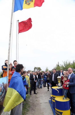 Igor Dodon a participat la deschiderea Campionatului de motocros