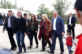 Igor Dodon a participat la deschiderea Campionatului de motocros