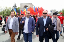 Igor Dodon, Președintele Republicii Moldova a participat la acțiunile dedicate Zilei internaționale a Solidarității Oamenilor Muncii