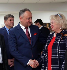 Igor Dodon a participat la inaugurarea expoziției placardelor din perioada Marelui Război pentru Apărarea Patriei