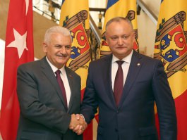 Igor Dodon a avut o întrevedere cu Prim-ministrul Republicii Turcia