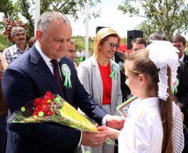 Președintele țării a participat la ceremonia de inaugurare a grădiniţei de copii din satul Cişmichioi