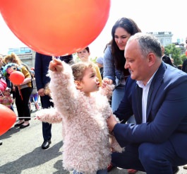 Președintele țării, Igor Dodon a participat la Festivalul Familiei