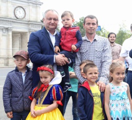 Președintele țării, Igor Dodon a participat la Festivalul Familiei