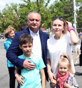 Președintele țării, Igor Dodon a participat la Festivalul Familiei