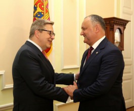 Igor Dodon a avut o întrevedere cu Pirkka Tapiola  