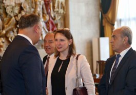 Președintele Republicii Moldova a avut o întrevedere cu ambasadorii acreditați în Republica Moldova, reprezentanții FMI, OSCE, CoE și PNUD