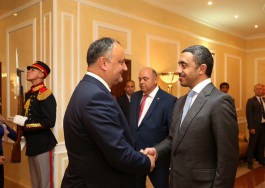 Președintele Republicii Moldova, Igor Dodon a avut o întrevedere cu Ministrul Afacerilor Externe şi Cooperării Internaţionale al Emiratelor Arabe Unite, Şeicul Abdullah bin Zayed Al Nahyan