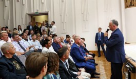 Președintele Republicii Moldova, Igor Dodon a avut o întrevedere cu reprezentanții diasporei moldovenești în Republica Belarus