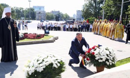 În ziua canonizării lui Ștefan cel Mare, Igor Dodon a înmînat decorații de stat la 16 preoți ai Mitropoliei Moldovei