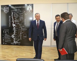 Președintele Igor Dodon efectuează o vizită de lucru în raionul Cahul