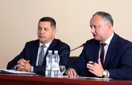 Președintele Igor Dodon efectuează o vizită de lucru în raionul Cahul