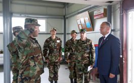 Igor Dodon, comandantul suprem al Forțelor Armate a efectuat o vizită de lucru pe poligonul de la Bulboaca