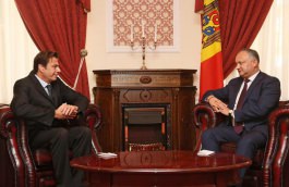 Igor Dodon, Președintele Republicii Moldova a avut o întrevedere cu José-Luis Herrero, șeful Oficiului Consiliului Europei la Chișinău