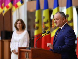 Discursul Președintelui Republicii Moldova, Igor Dodon, rostit în cadrul recepției oficiale cu ocazia Zilei Independenței