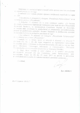 Președintele țării a relatat despre prevederile proiectelor de lege pe care le-a returnat Parlamentului și pe care insistă PDM