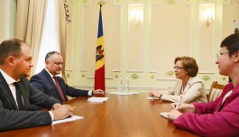 Președintele Republicii Moldova, Igor Dodon a avut o întrevedere cu noul ambasador al Republicii Federale Germania în Republica Moldova, Julia Monar