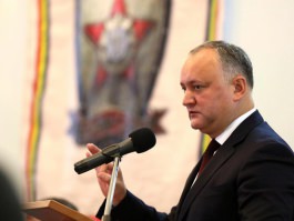 Șeful statului a participat la ședința Consiliului Republican al Uniunii Ofiţerilor din Moldova