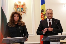 Igor Dodon a avut o întrevedere cu Iliana Iotova, vicepreședintele Republicii Bulgaria, care se află într-o vizită în țara noastră la invitația personală a Președintelui Moldovei